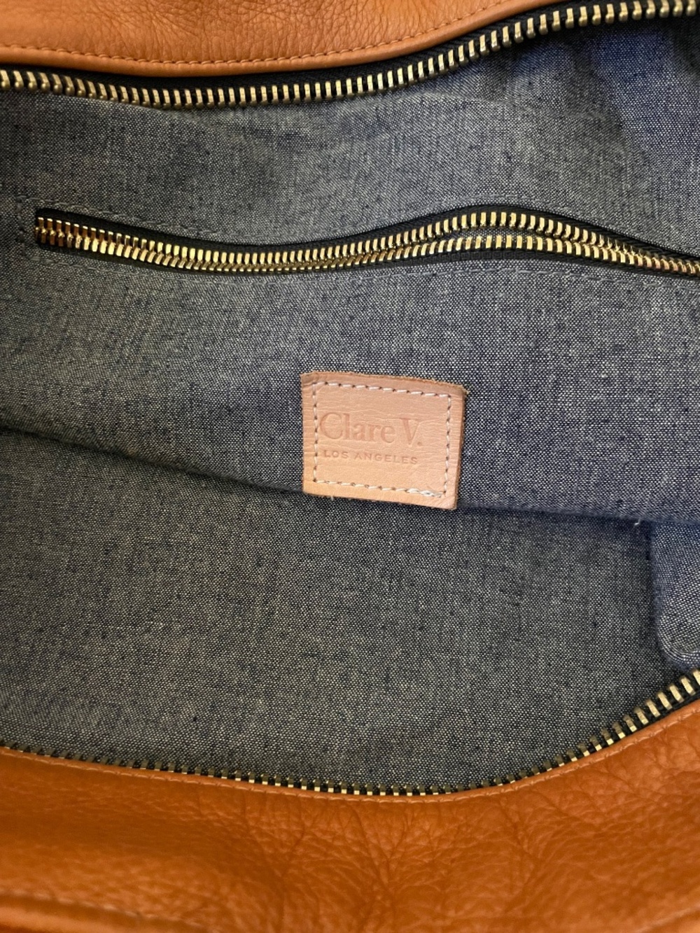 Clare V leather tan messenger bag - Picture 4 of 6